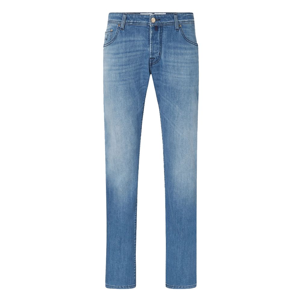 Jacob Cohen Light Blue Cotton Jeans &amp; Pant