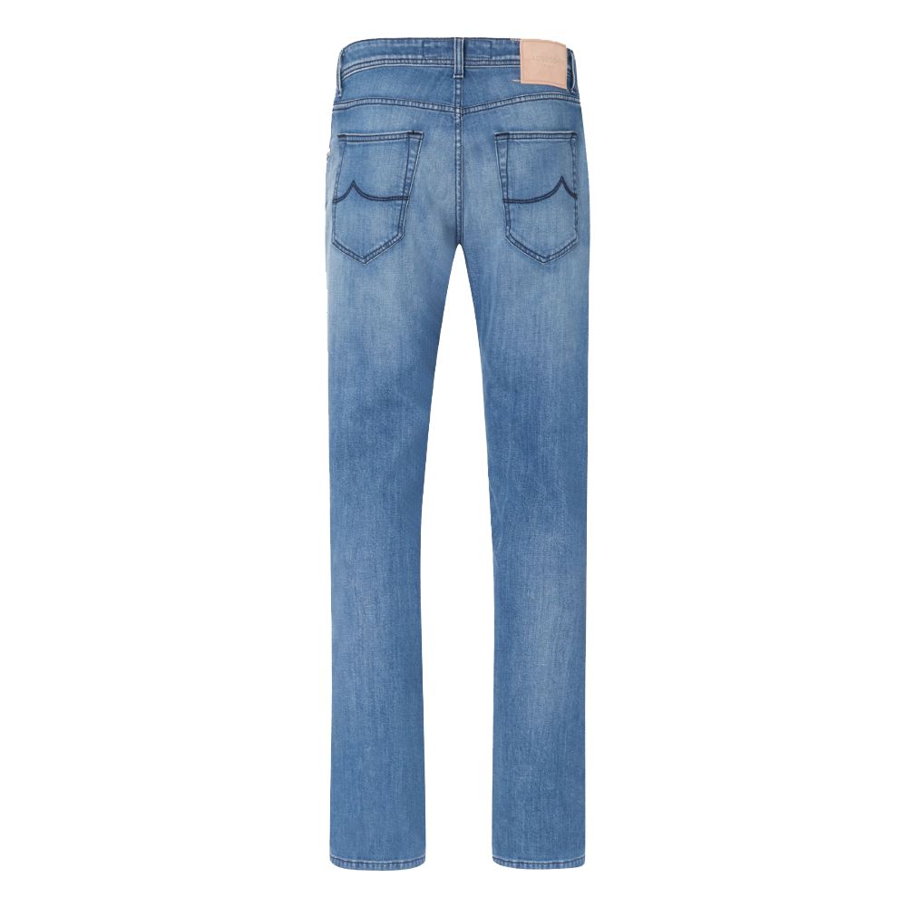 Jacob Cohen Light Blue Cotton Jeans &amp; Pant