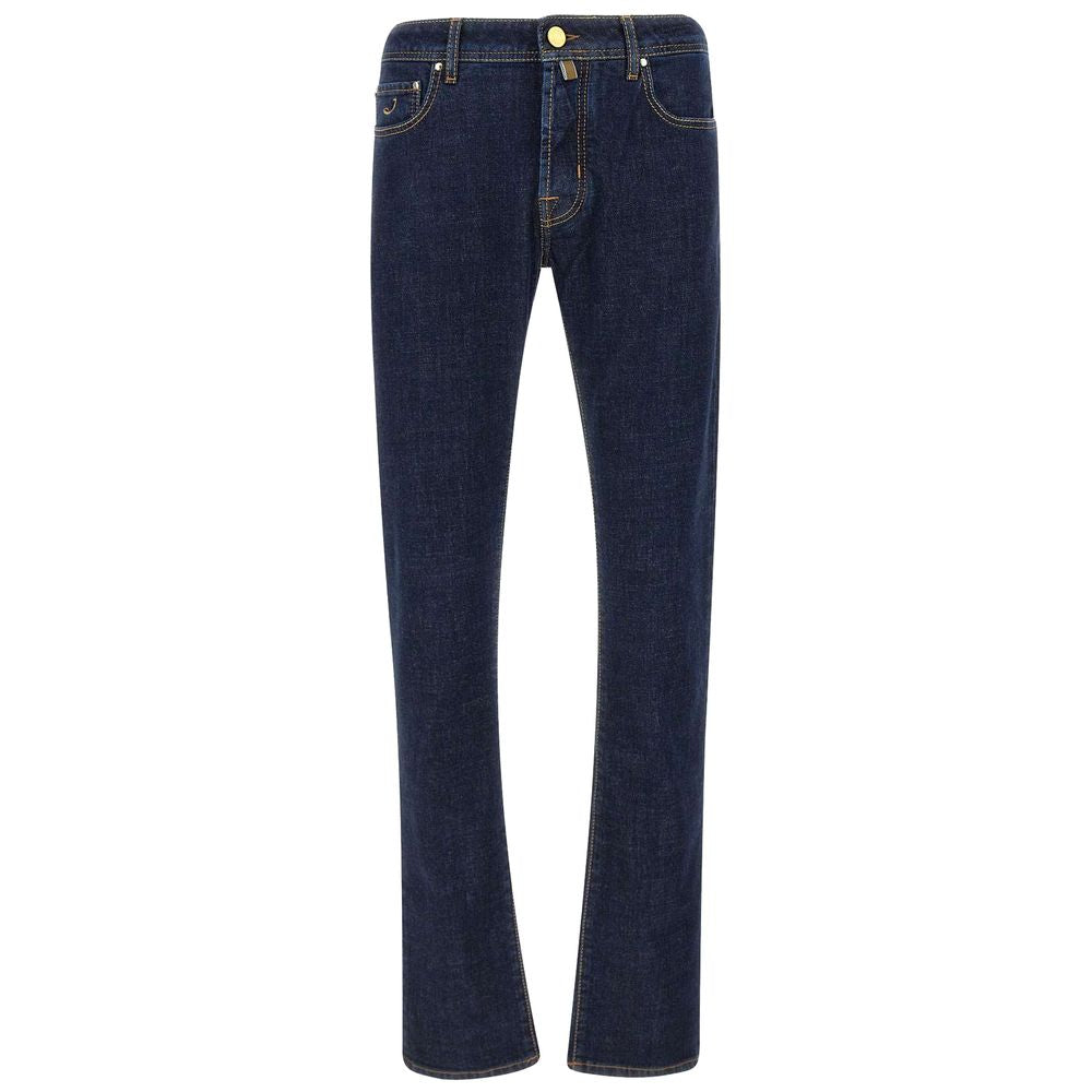 Jacob Cohen Blue Cotton Jeans &amp; Pant