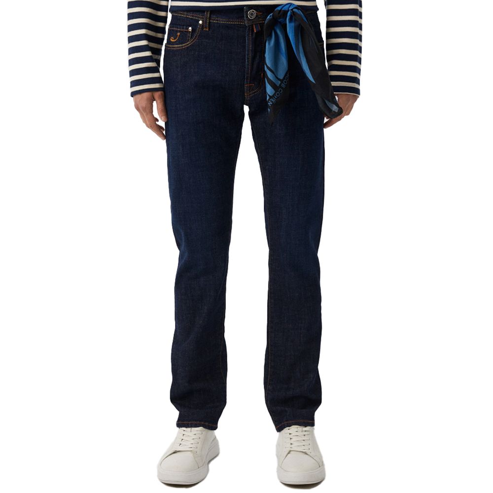 Jacob Cohen Blue Cotton Jeans &amp; Pant