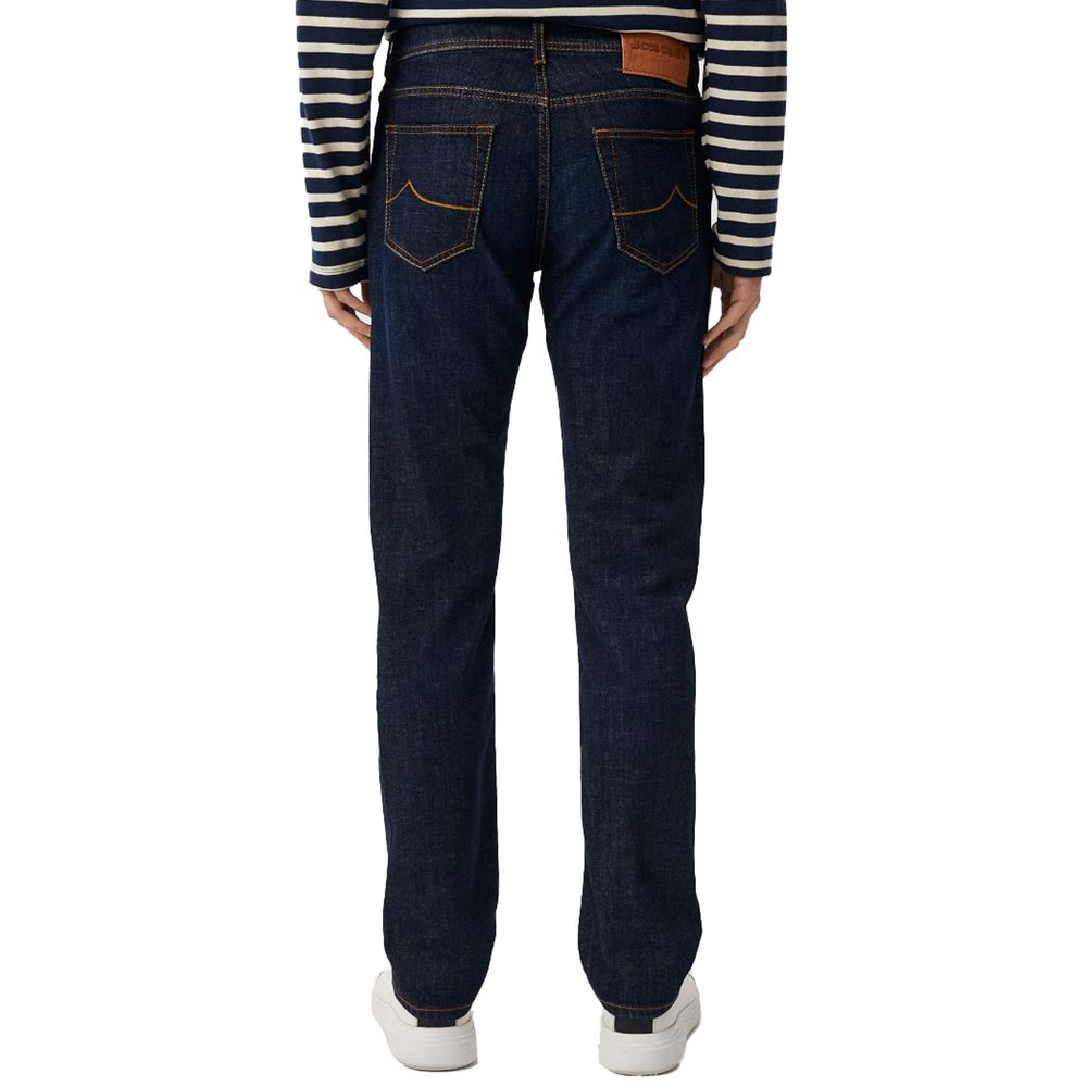 Jacob Cohen Blue Cotton Jeans &amp; Pant