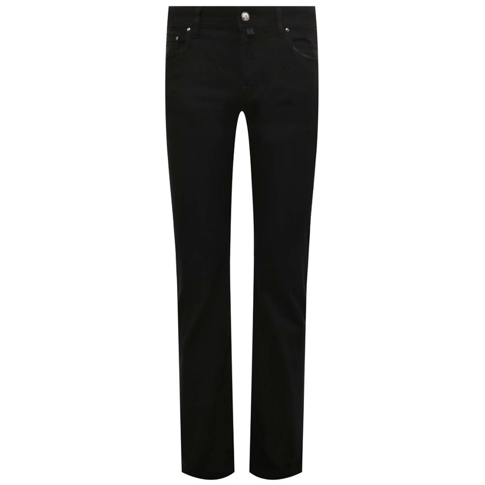 Jacob Cohen Black Cotton Jeans &amp; Pant