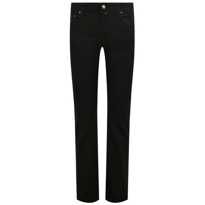 Jacob Cohen Black Cotton Jeans &amp; Pant