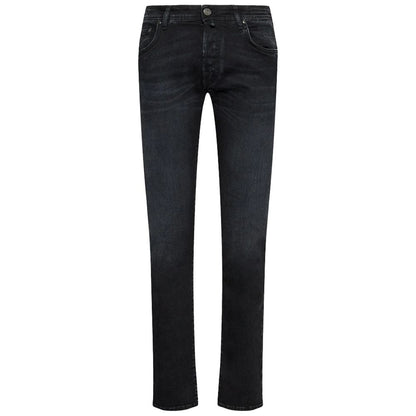 Jacob Cohen Black Cotton Jeans &amp; Pant