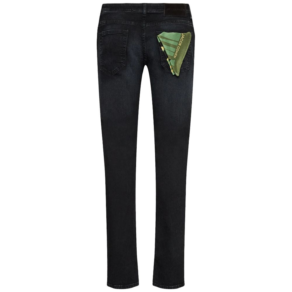 Jacob Cohen Black Cotton Jeans &amp; Pant