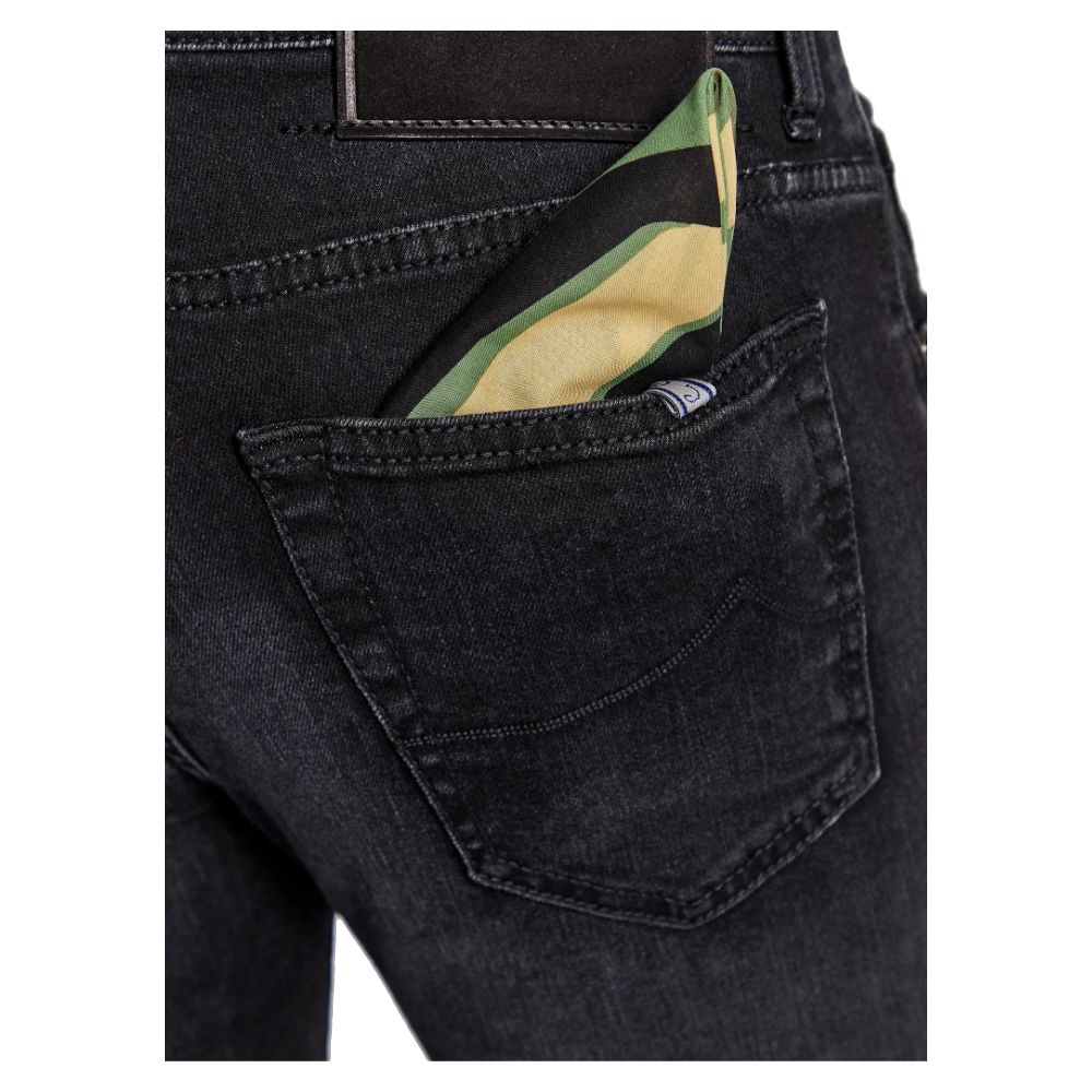 Jacob Cohen Black Cotton Jeans &amp; Pant