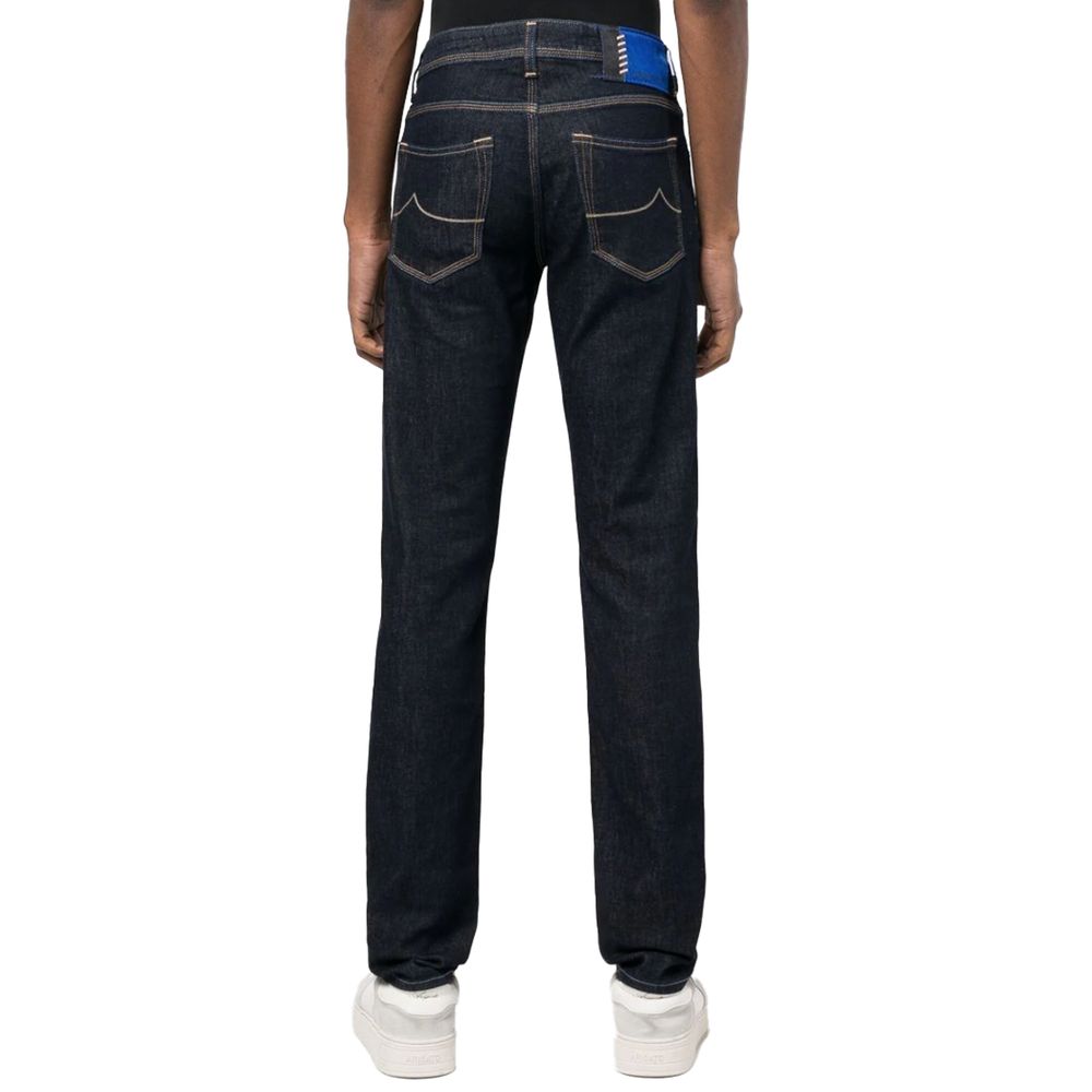 Jacob Cohen Blue Cotton Jeans &amp; Pant