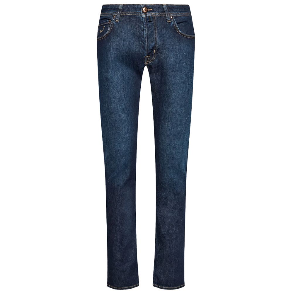 Jacob Cohen Blue Cotton Jeans &amp; Pant