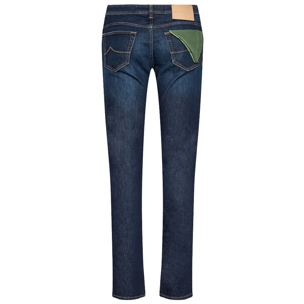 Jacob Cohen Blue Cotton Jeans &amp; Pant