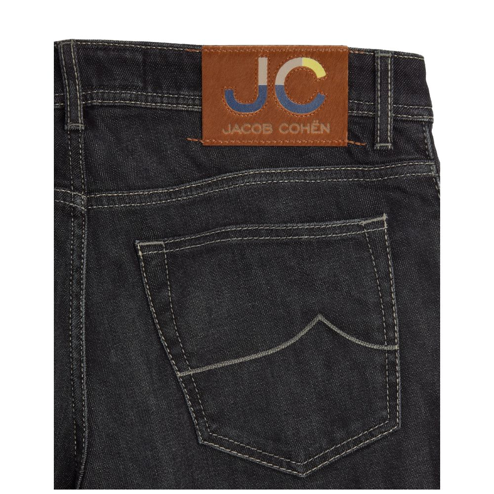 Jacob Cohen Black Cotton Jeans &amp; Pant