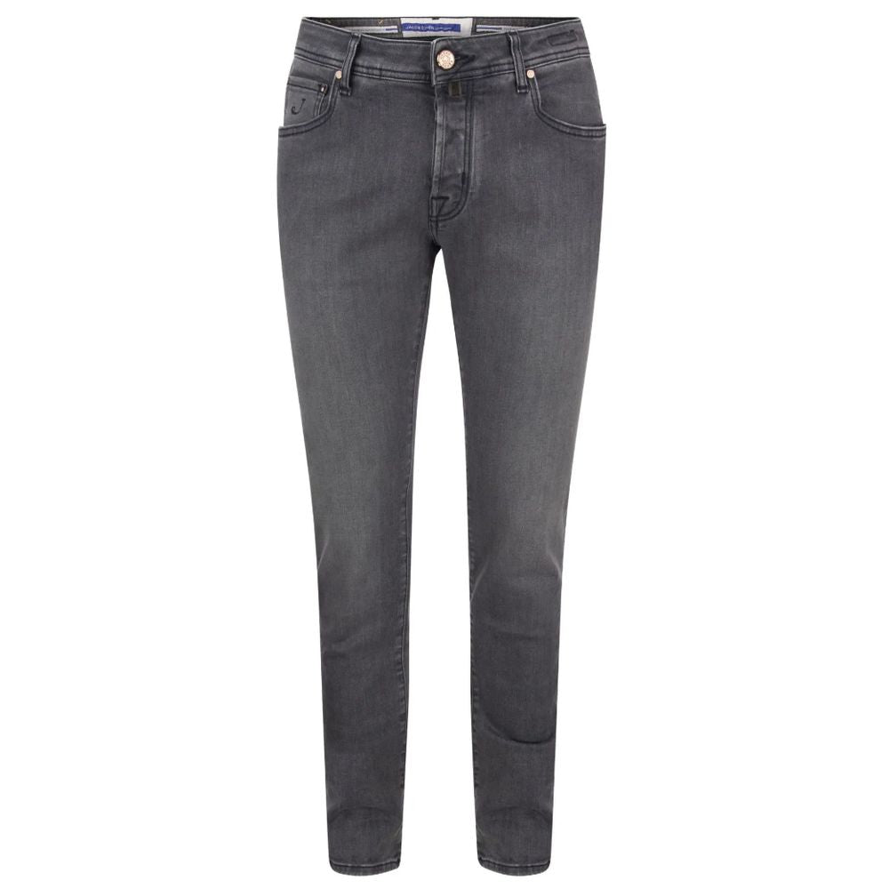 Jacob Cohen Gray Cotton Jeans &amp; Pant