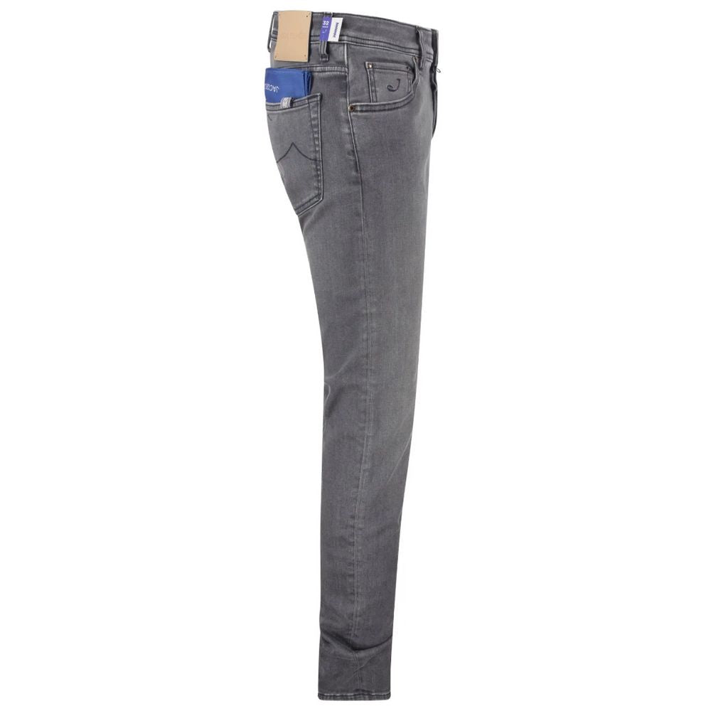 Jacob Cohen Gray Cotton Jeans &amp; Pant