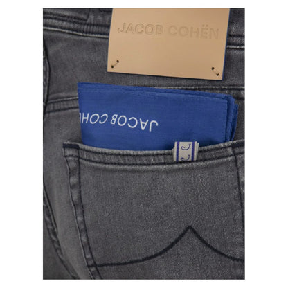 Jacob Cohen Gray Cotton Jeans &amp; Pant