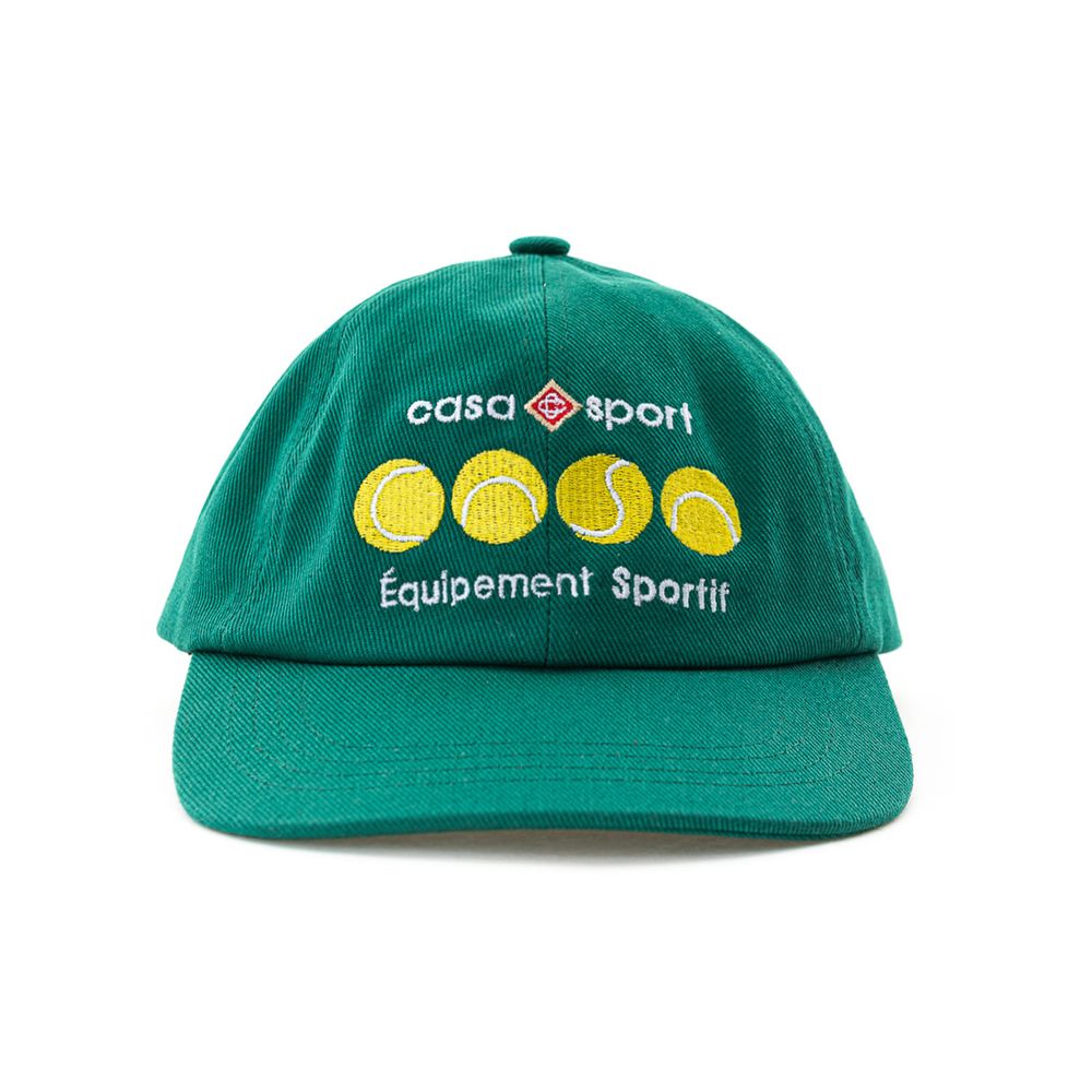 Casablanca Green Cotton Hats &amp; Cap