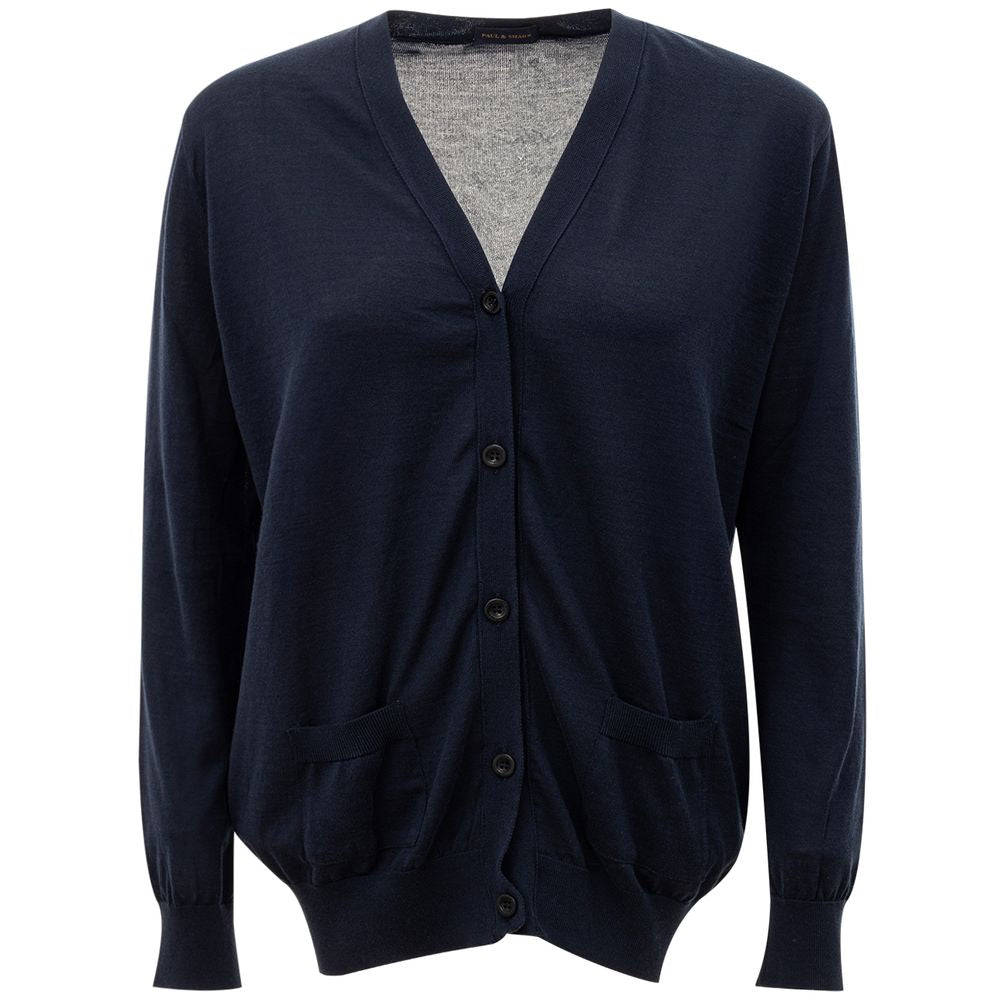 Paul &amp; Shark Blue Cotton Cardigan