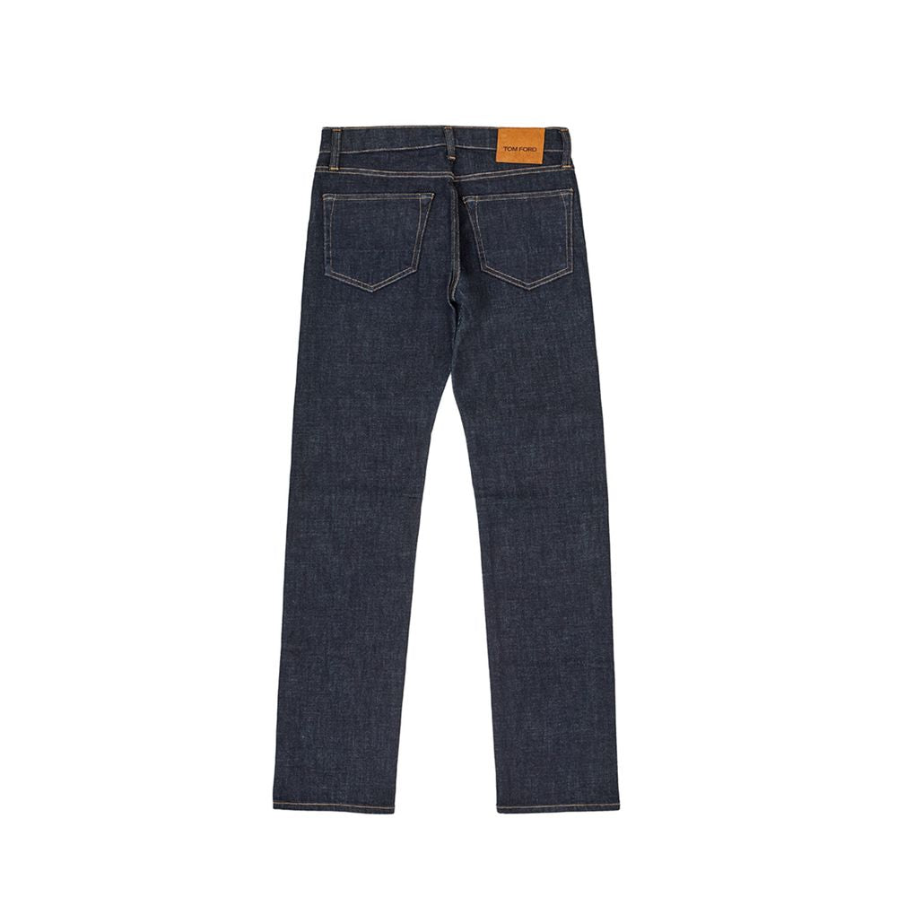 Tom Ford Blue Cotton Jeans &amp; Pant