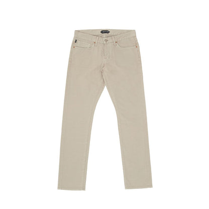 Tom Ford Beige Cotton Jeans &amp; Pant