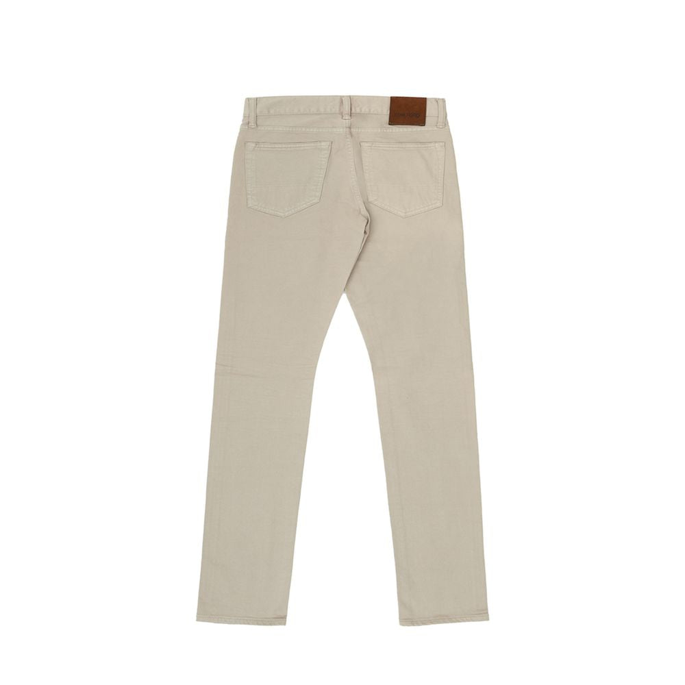 Tom Ford Beige Cotton Jeans &amp; Pant