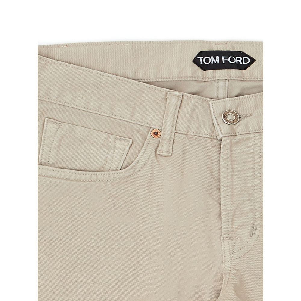 Tom Ford Beige Cotton Jeans &amp; Pant