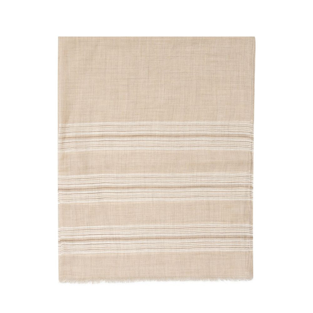 Tessitura di Novara Beige Cashemere Scarf