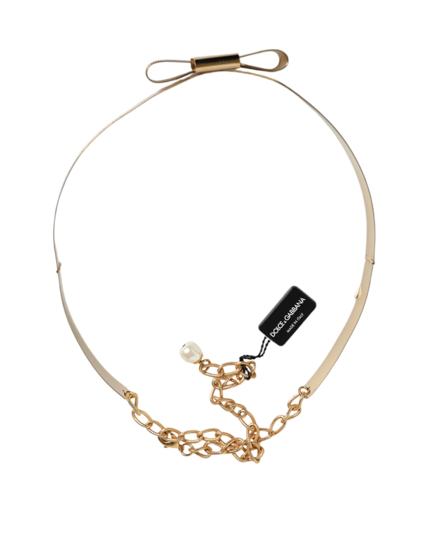 Dolce &amp; Gabbana Gold Brass Adjustable Women Waist Chain Belt