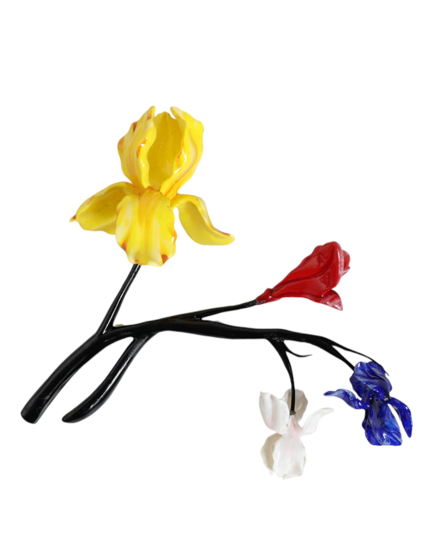 MSGM Multicolor Flower Ornament Enamel Pin Women Brooch