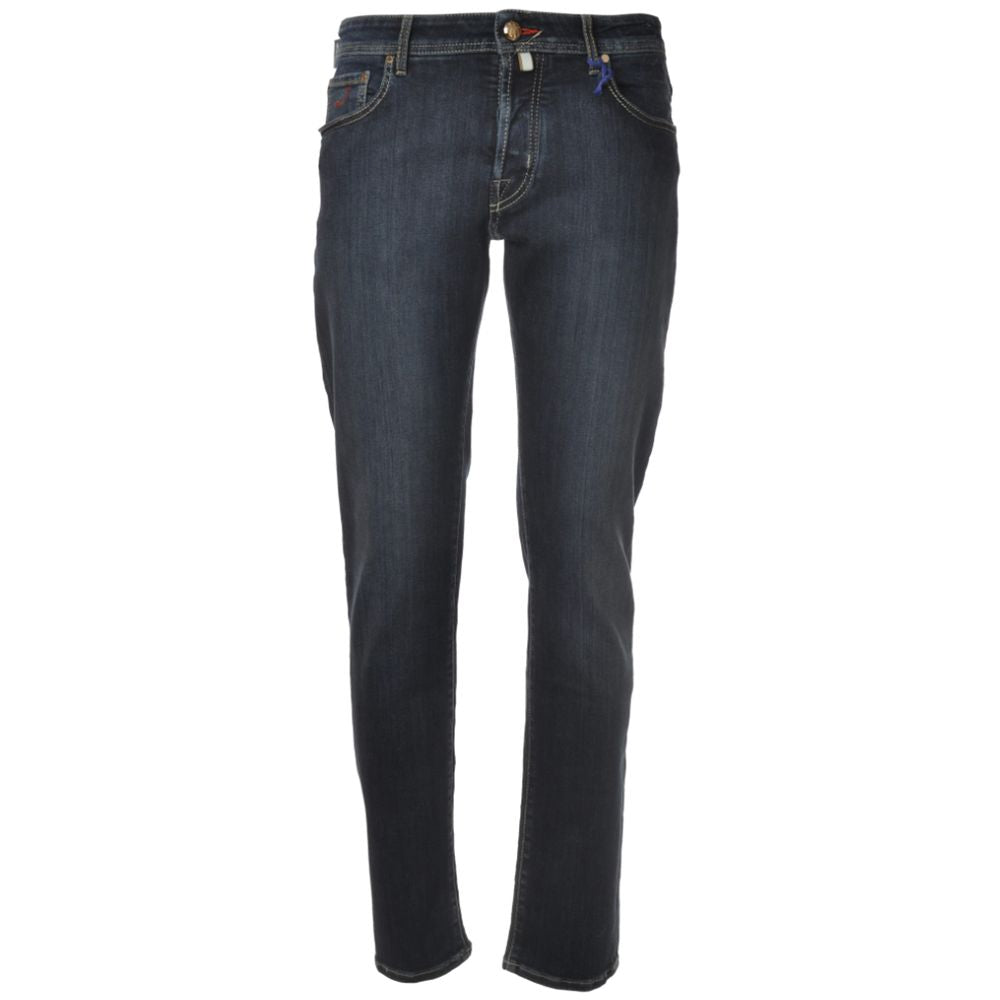 Jacob Cohen Blue Cotton Jeans &amp; Pant