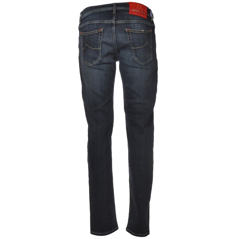 Jacob Cohen Blue Cotton Jeans &amp; Pant