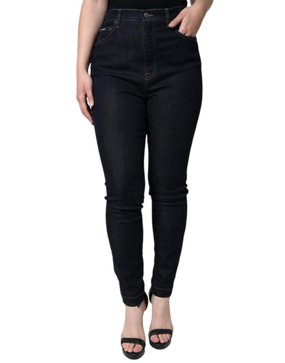 Dolce &amp; Gabbana Black GRACE High Waist Skinny Denim Jeans