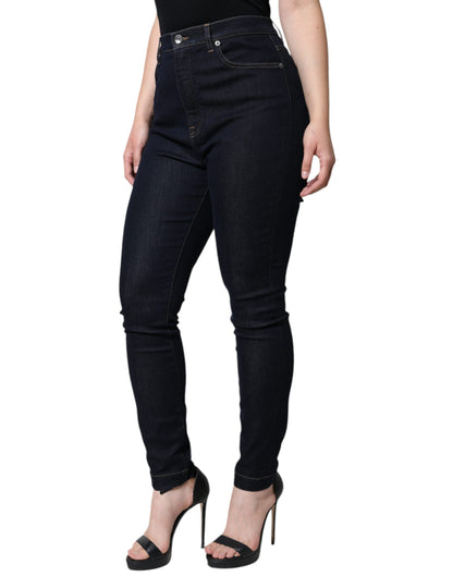 Dolce &amp; Gabbana Black GRACE High Waist Skinny Denim Jeans