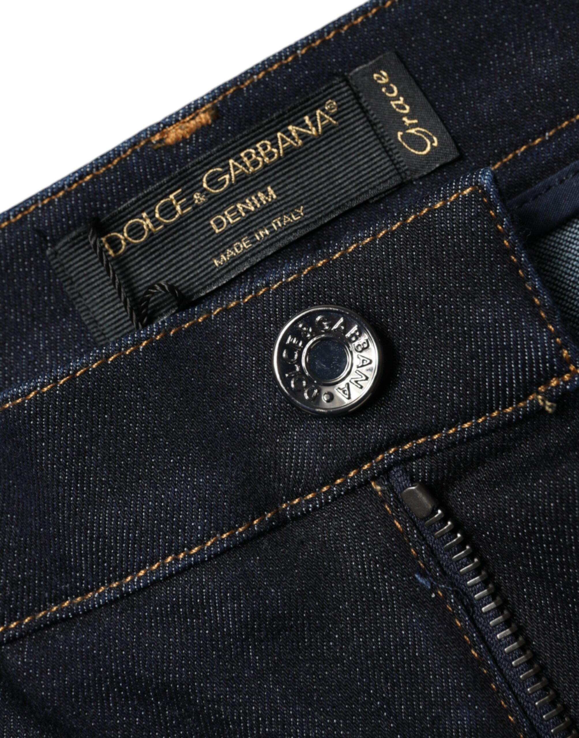 Dolce &amp; Gabbana Black GRACE High Waist Skinny Denim Jeans