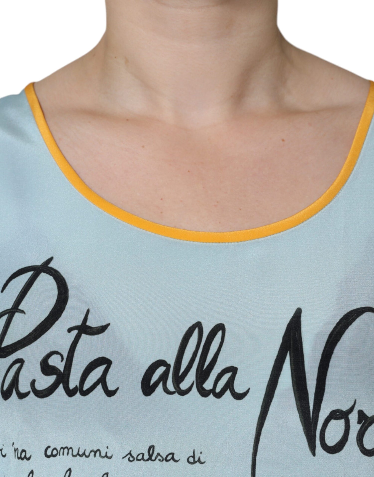 Dolce &amp; Gabbana Multicolor Pasta Alla Norma Print Tank Top