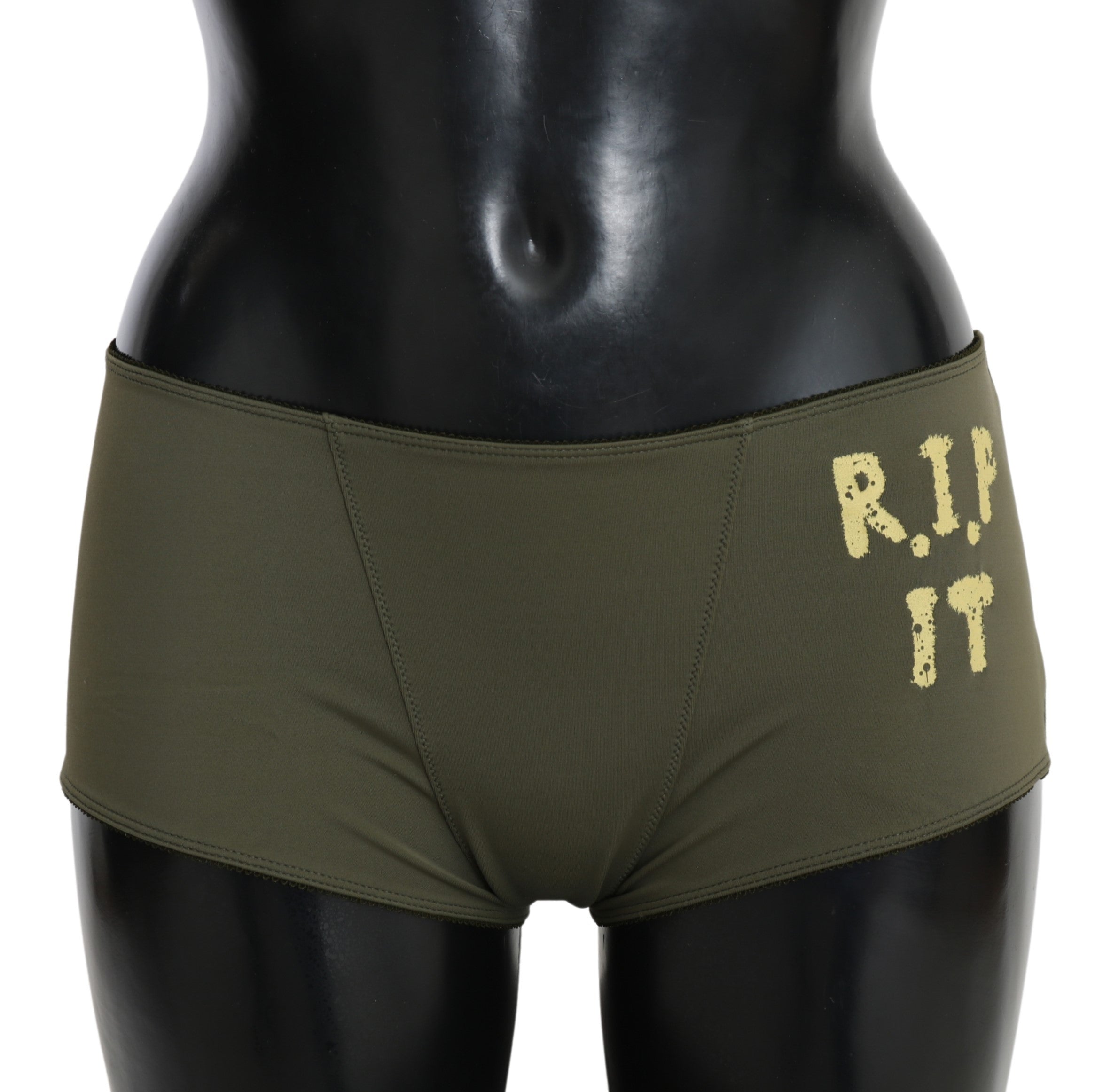 John Galliano Olive Green Briefs Women&