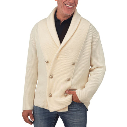 Gran Sasso White Wool Cardigan