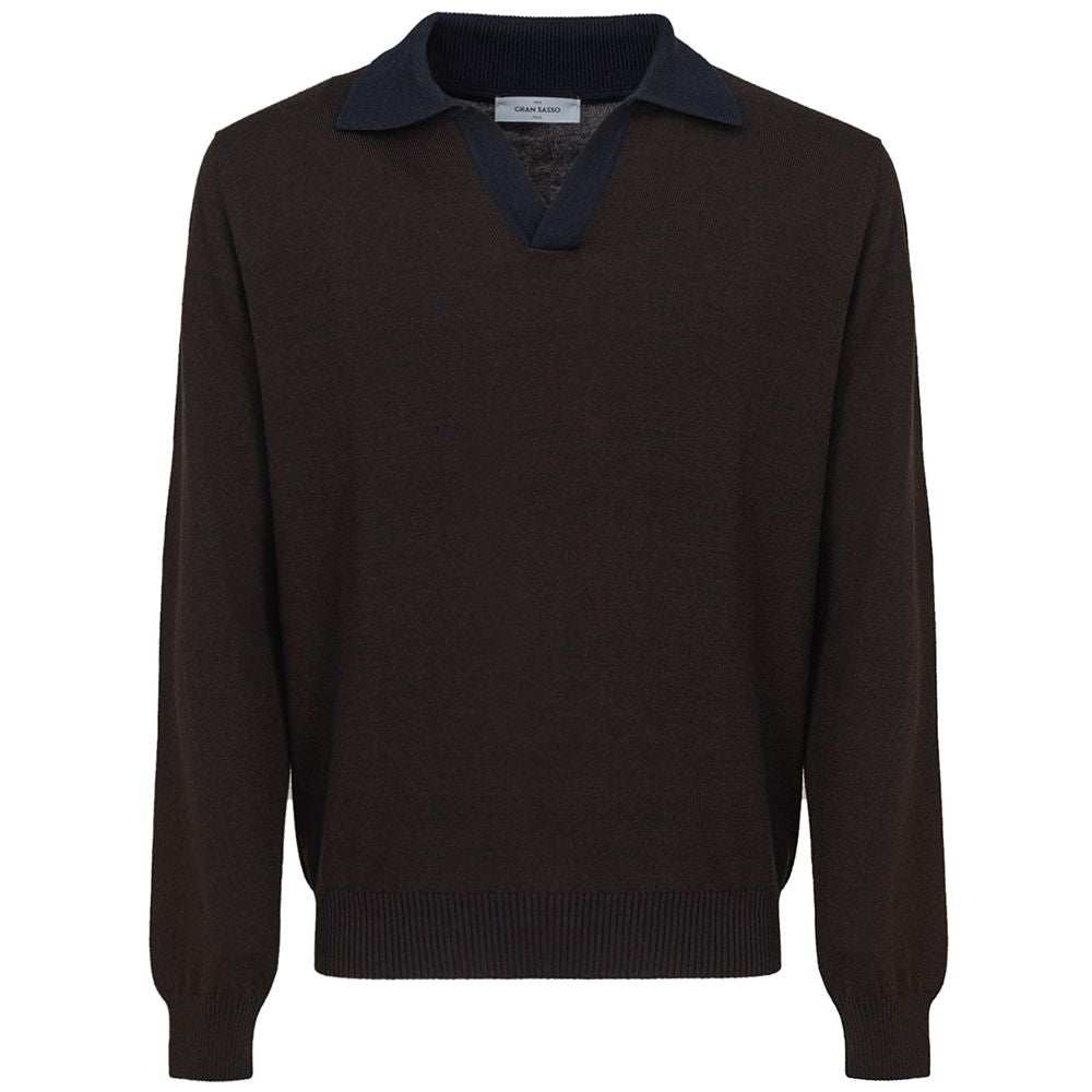 Gran Sasso Brown Wool Sweater