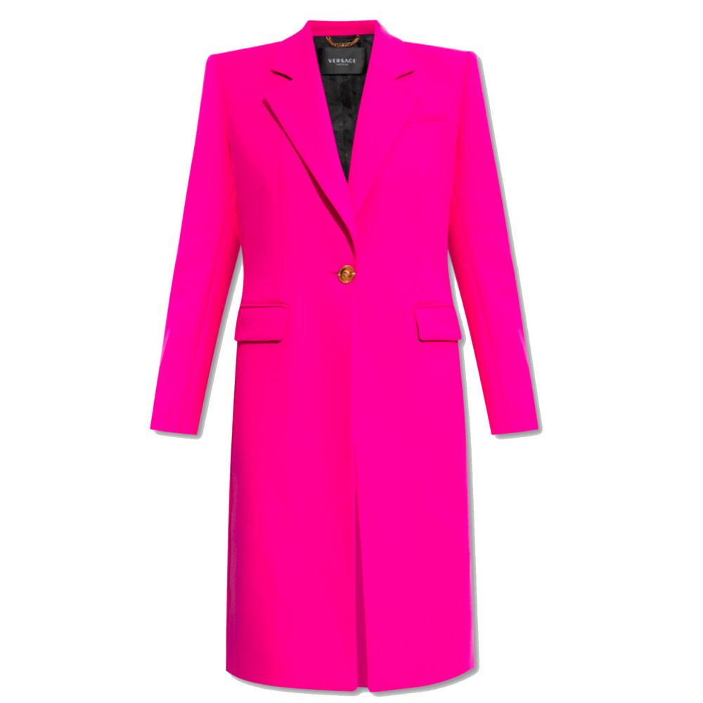 Versace Fuchsia Viscose Jackets &amp; Coat