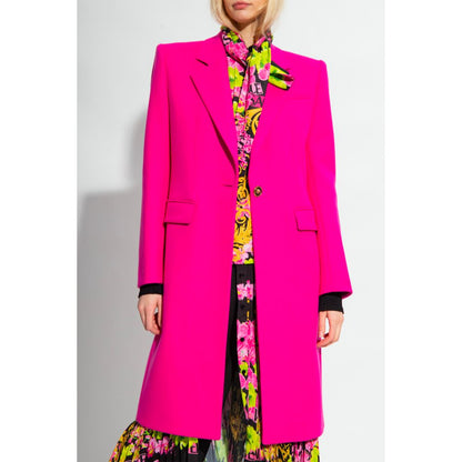 Versace Fuchsia Viscose Jackets &amp; Coat