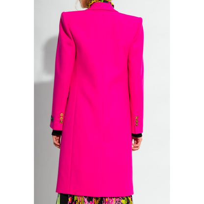 Versace Fuchsia Viscose Jackets &amp; Coat