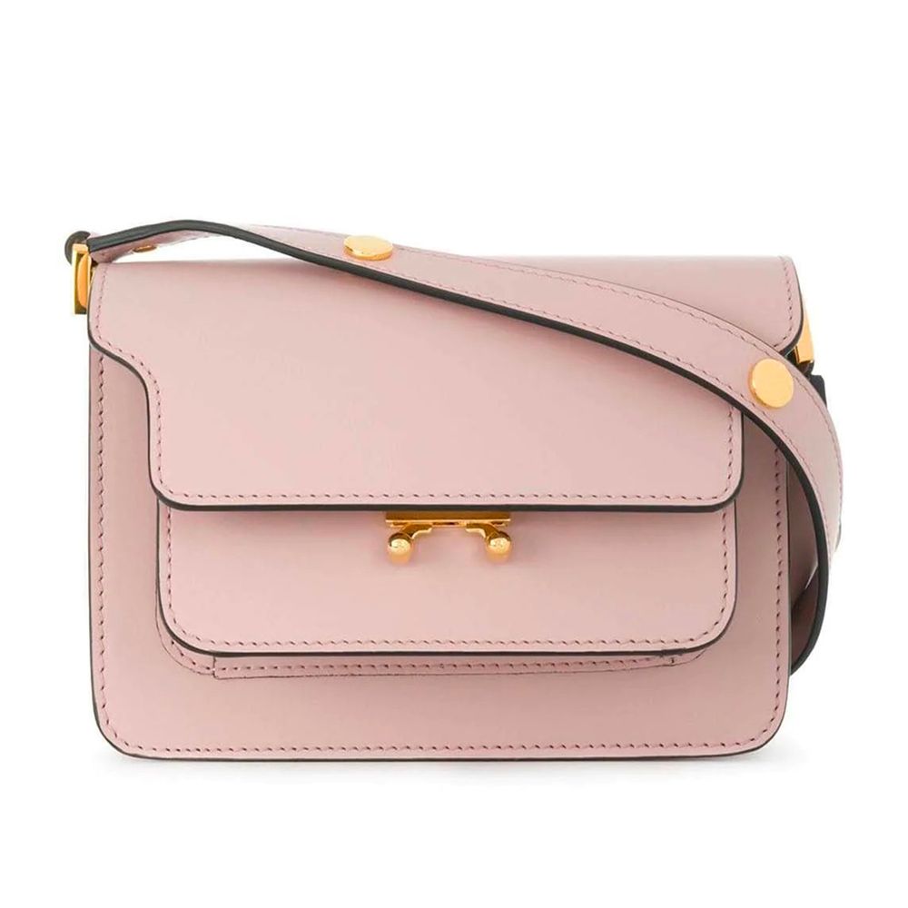 Marni Pink Leather Crossbody Bag