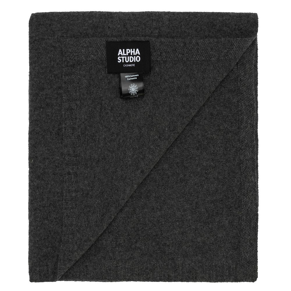 Alpha Studio Gray Cashmere Scarf