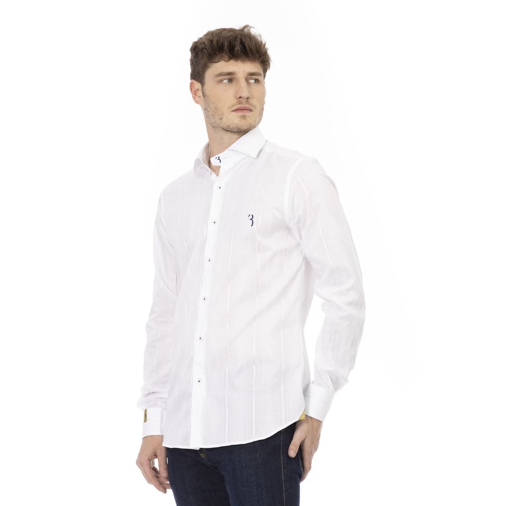 Billionaire Italian Couture White Cotton Shirt