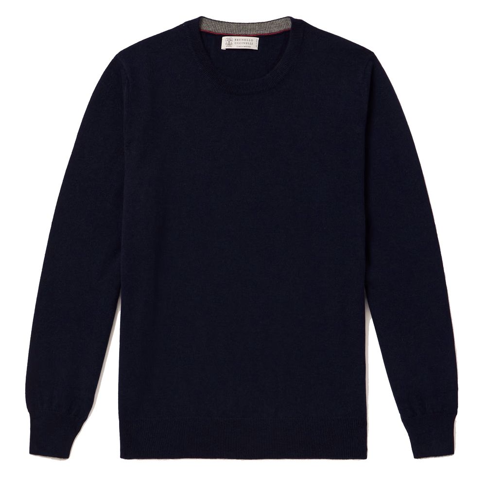 Brunello Cucinelli Blue Wool Sweater