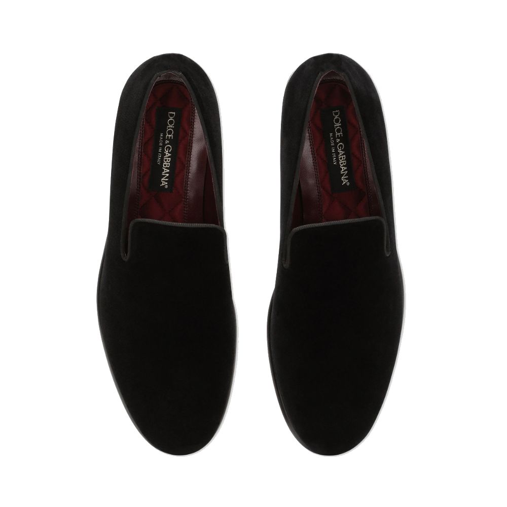 Dolce &amp; Gabbana Black Cotton Loafer