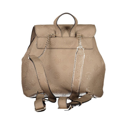 Guess Jeans Beige Polyethylene Backpack