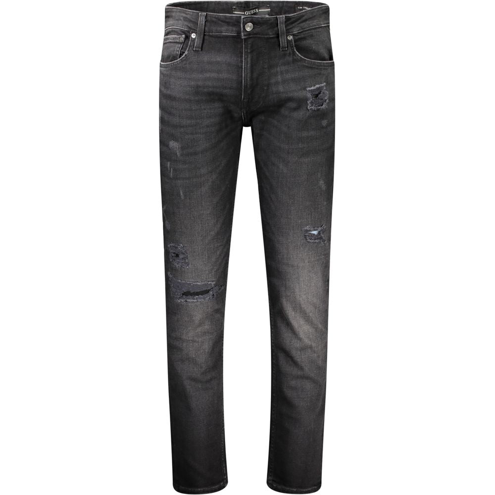 Guess Jeans Black Cotton Jeans &amp; Pant