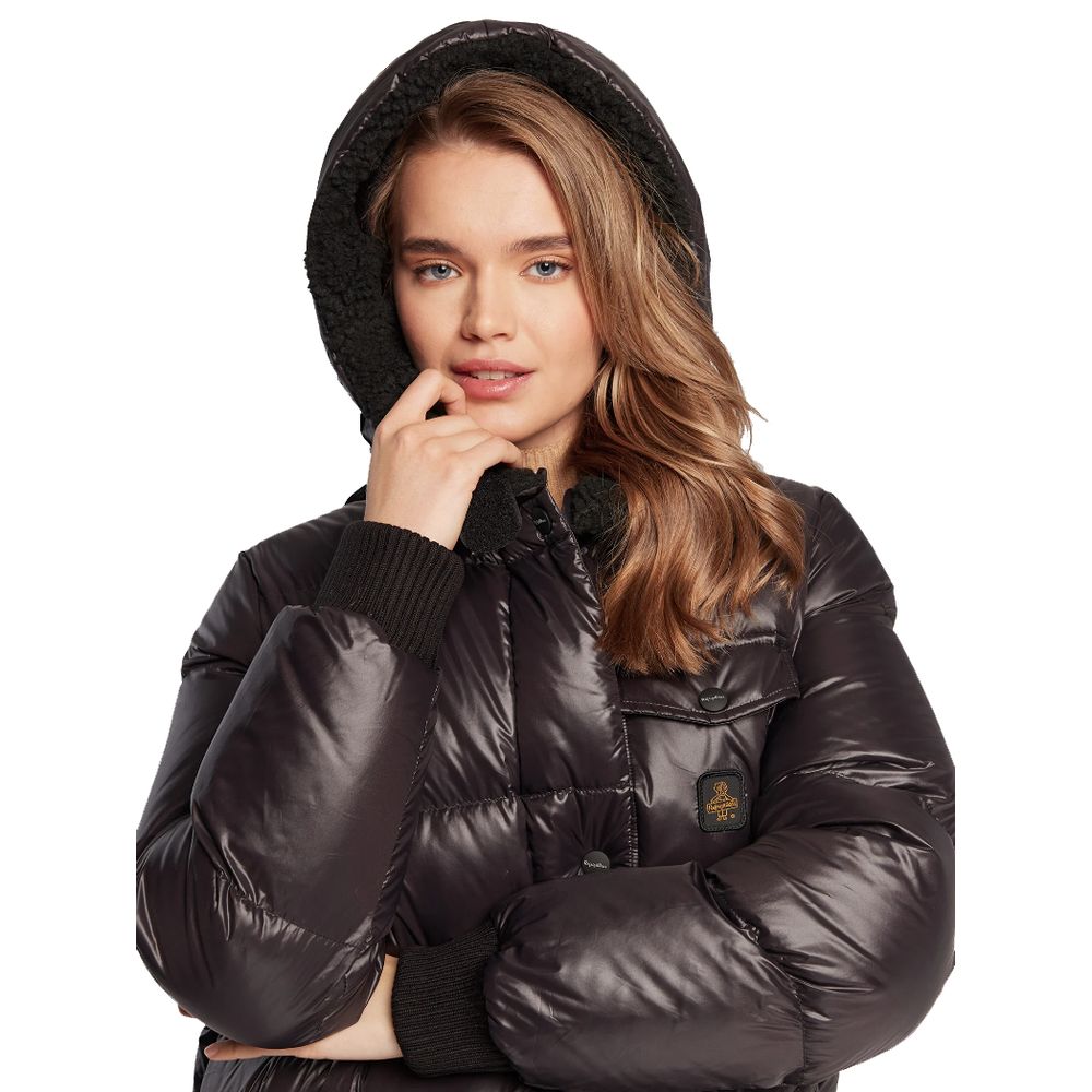 Refrigiwear Black Nylon Jackets &amp; Coat