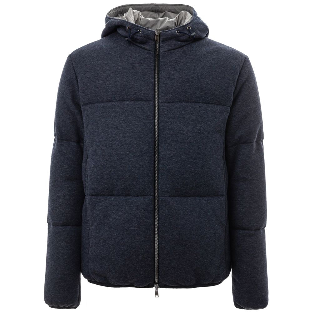 Herno Navy Blue Cotton Jacket