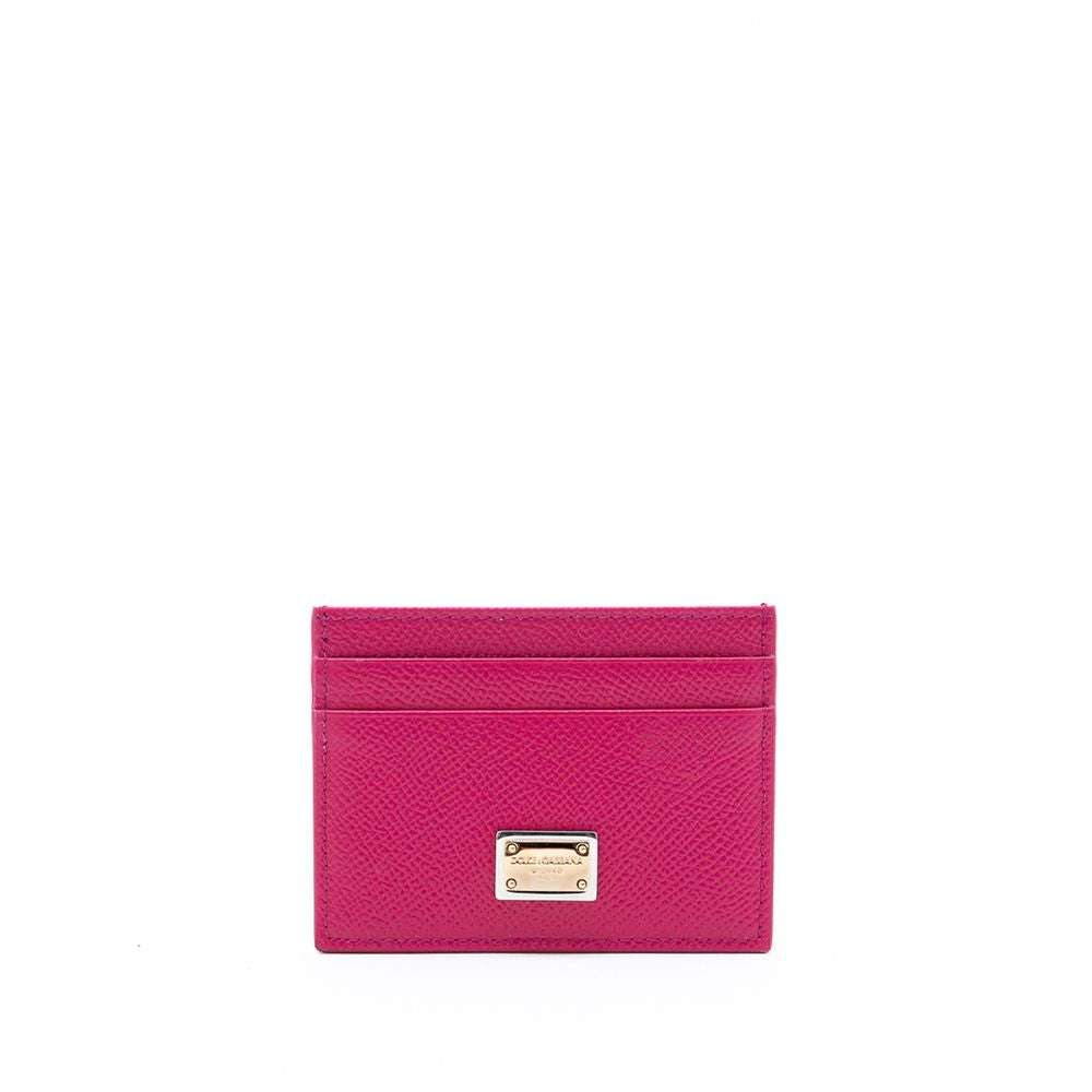 Dolce &amp; Gabbana Fuchsia Leather Wallet