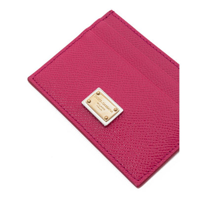 Dolce &amp; Gabbana Fuchsia Leather Wallet