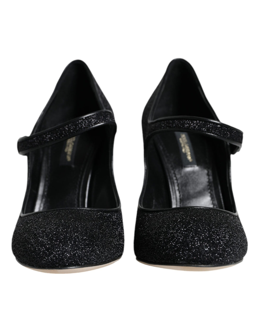 Dolce &amp; Gabbana Black Suede Mary Jane Heel Sandals Shoes